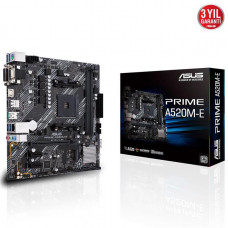 ASUS PRIME A520M-E DDR4 4600MHZ VGA HDMI DVI M.2 USB 3.2 PCIE 3.0 MATX AM4